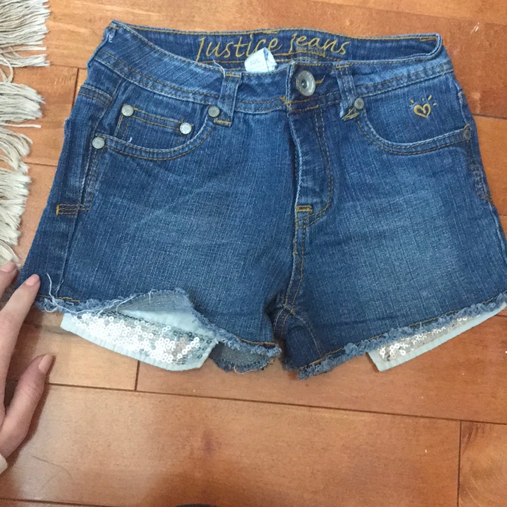 Justice jean shorts